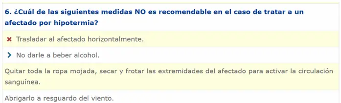 ejemplo de pregunta complicada del examen PER